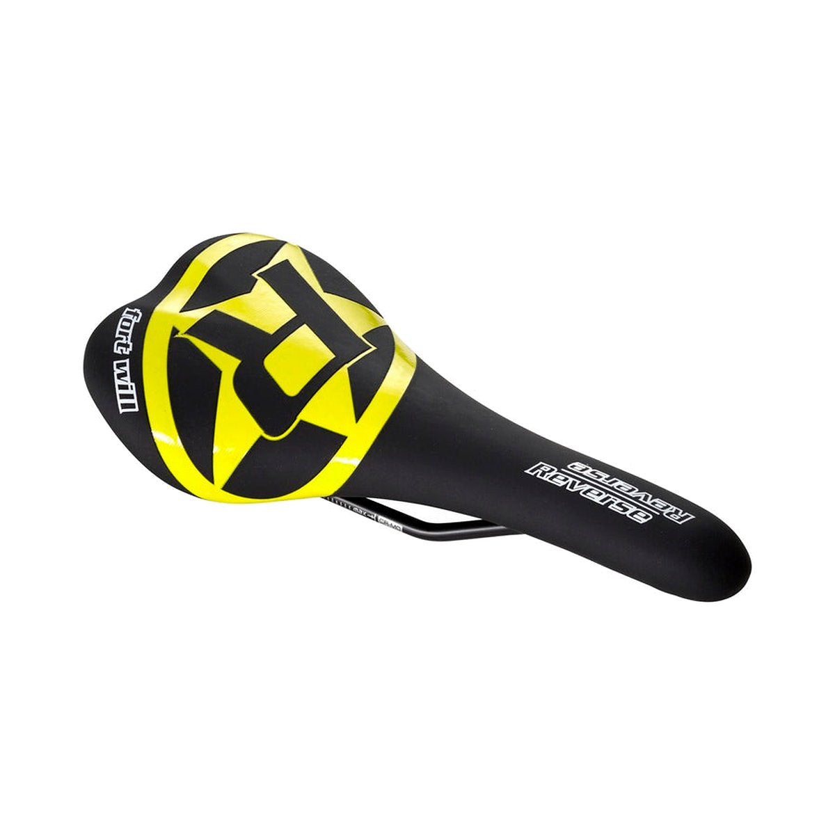 Sella REVERSE COMPONENTS FORT WILL STYLE Rails CrMo Nero/Giallo