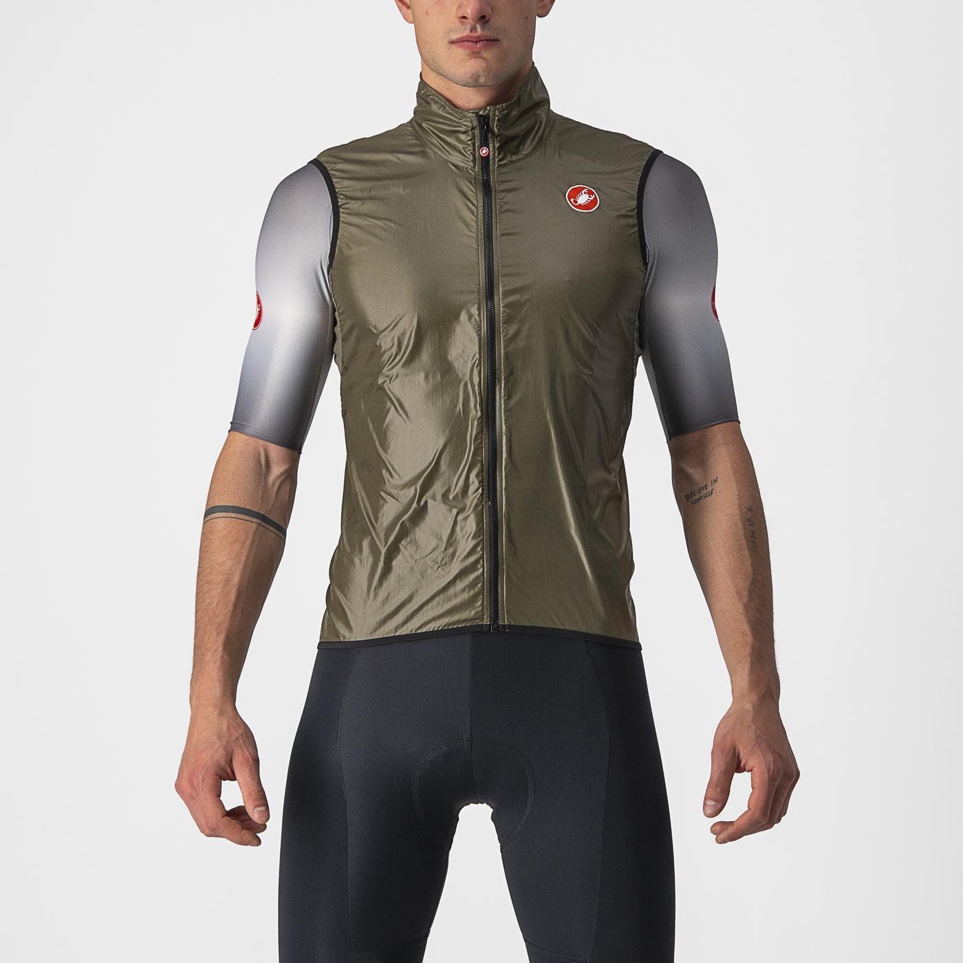 CASTELLI ARIA - Giacca senza maniche marrone
