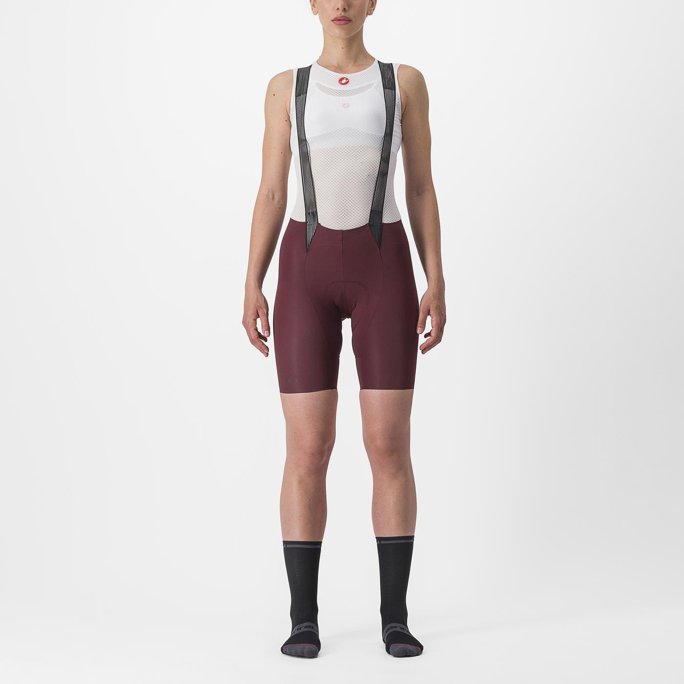 CASTELLI FREE AERO RC W Salopette Donna Bordeaux