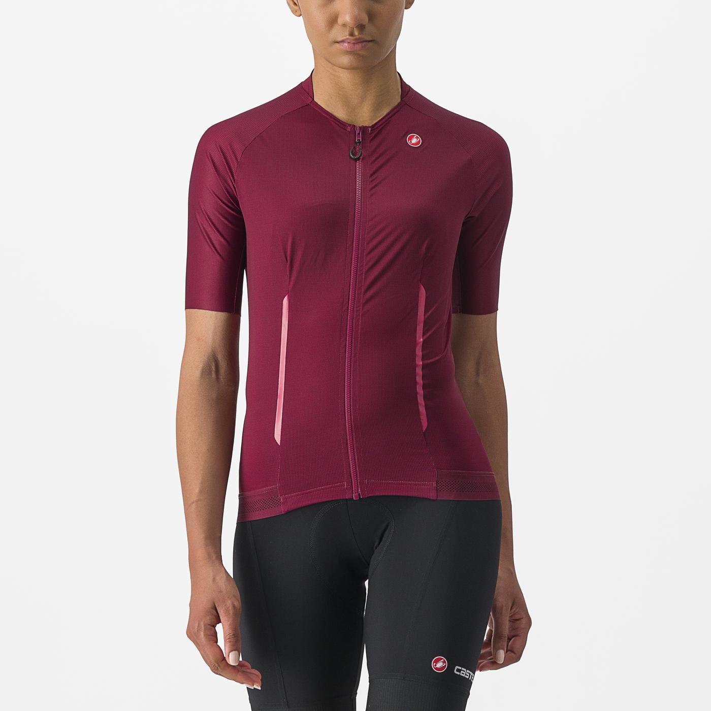 Maglia CASTELLI ENDURANCE W Donna a manica corta Bordeaux