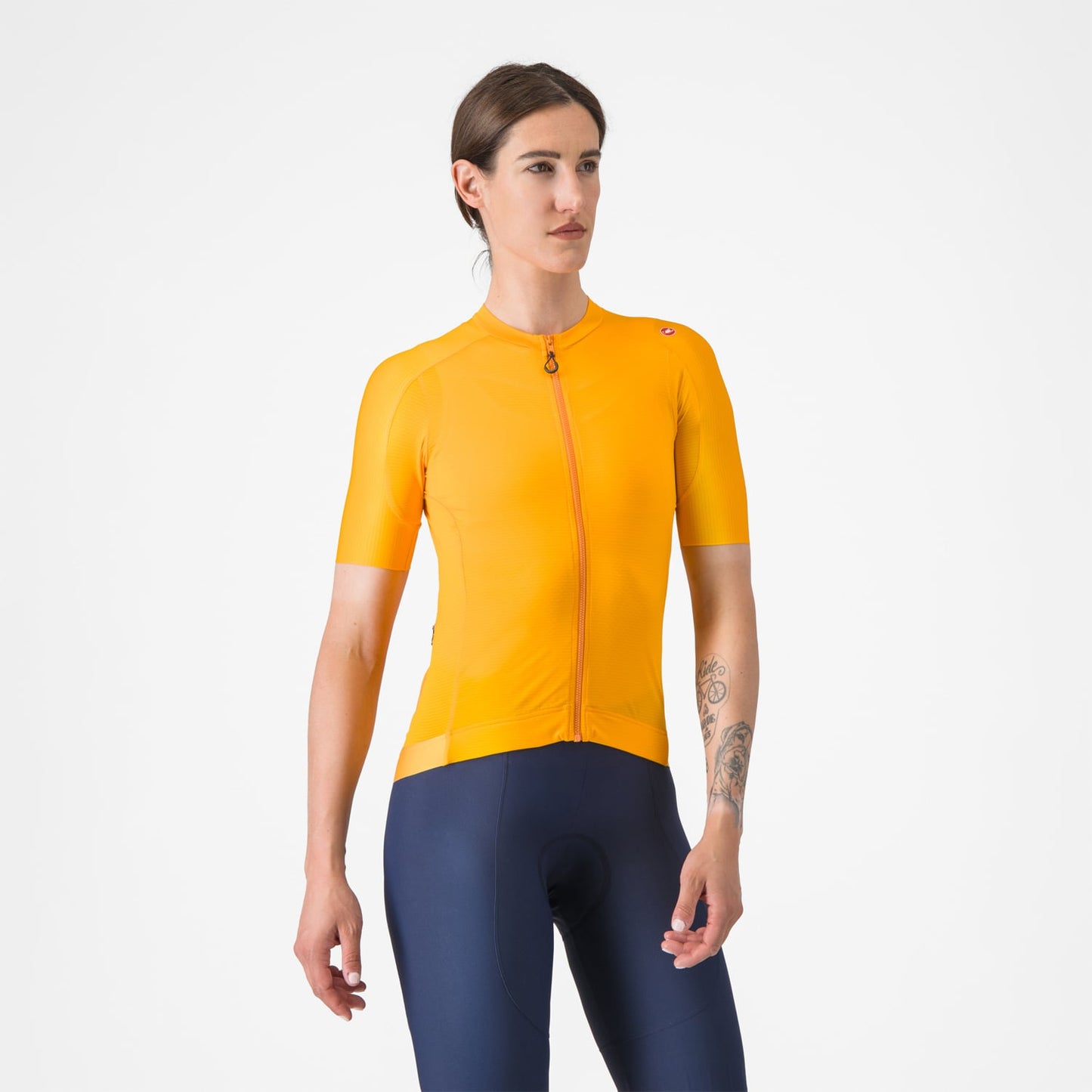 Maglia a maniche corte CASTELLI ESPRESSO Donna Arancione