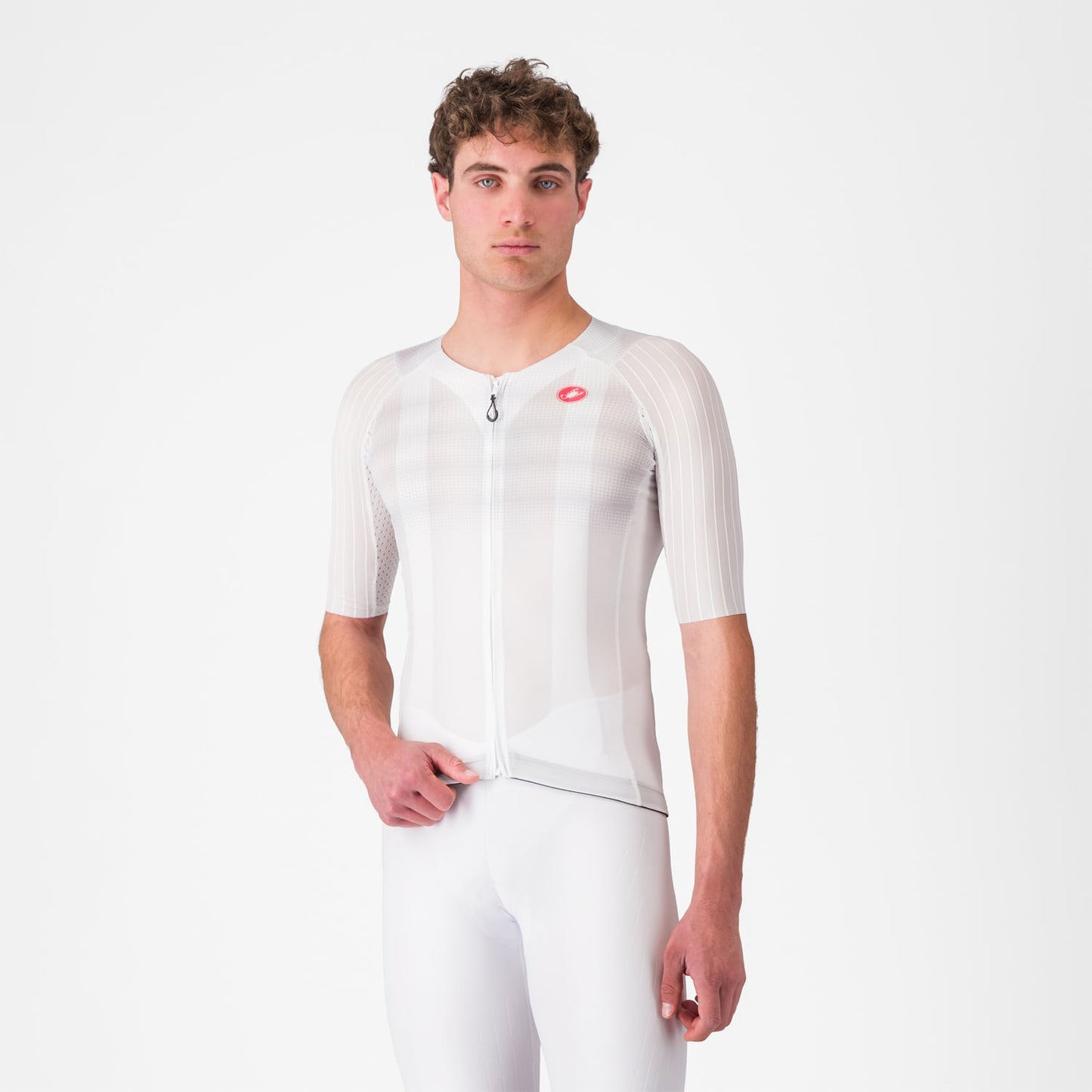 Maglia a manica corta CASTELLI AERO RACE 8S Bianco