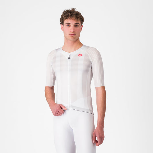 Maglia a manica corta CASTELLI AERO RACE 8S Bianco