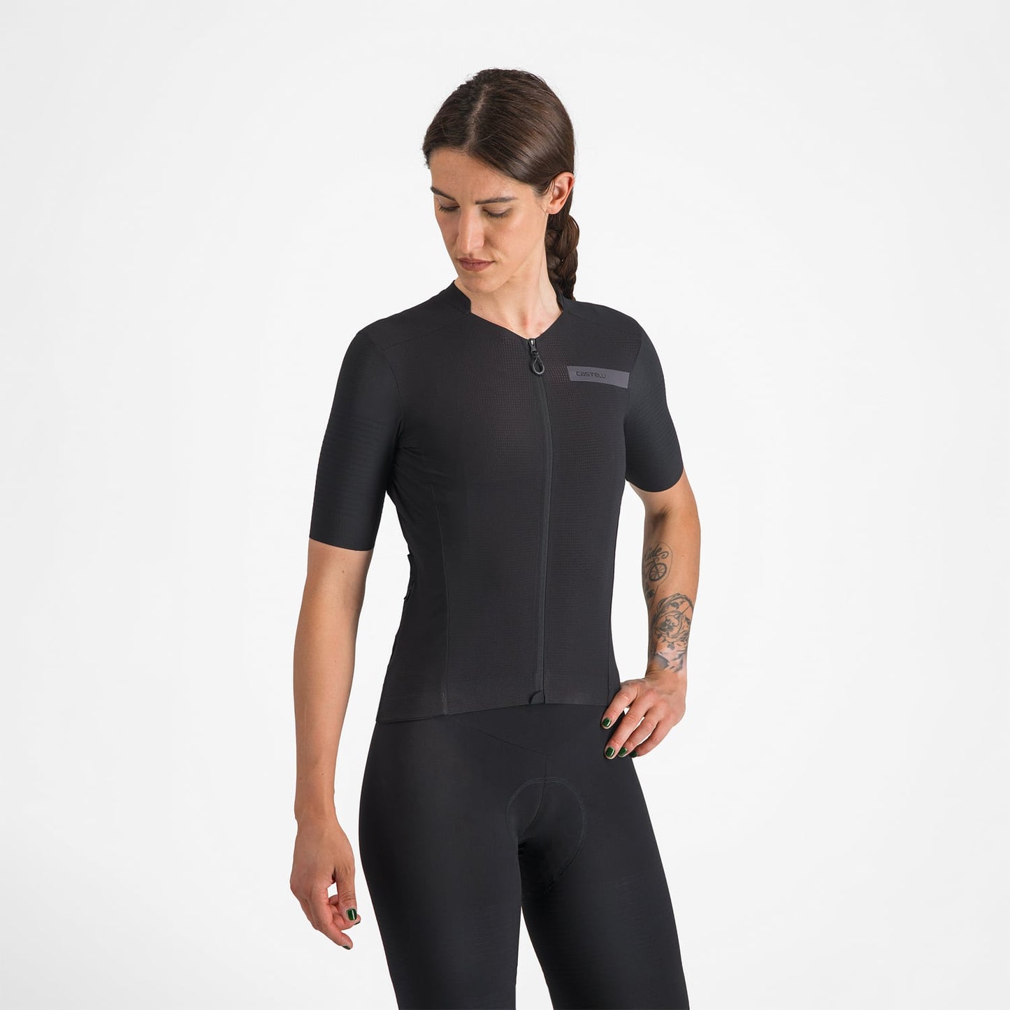 Maglia CASTELLI PREMIO EVO donna a maniche corte Nero