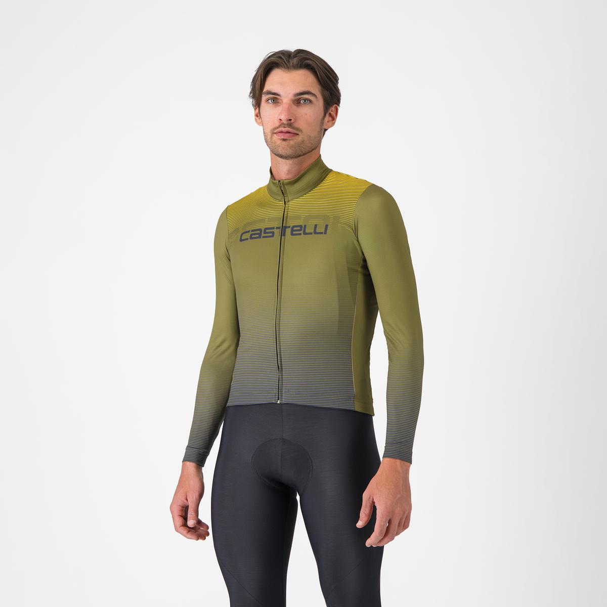 CASTELLLI APICE THERMAL Maglia a maniche lunghe Blu/Mango Mojito