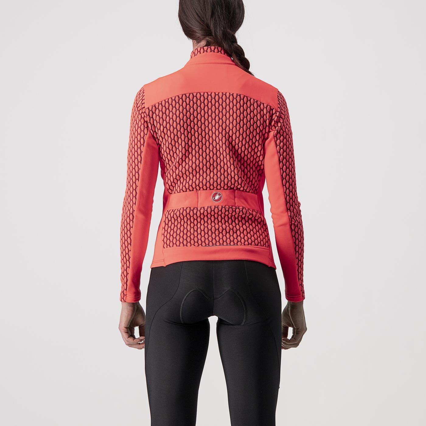 Maglia a maniche lunghe CASTELLI SFIDA 2 Donna Rosa/Bordeaux