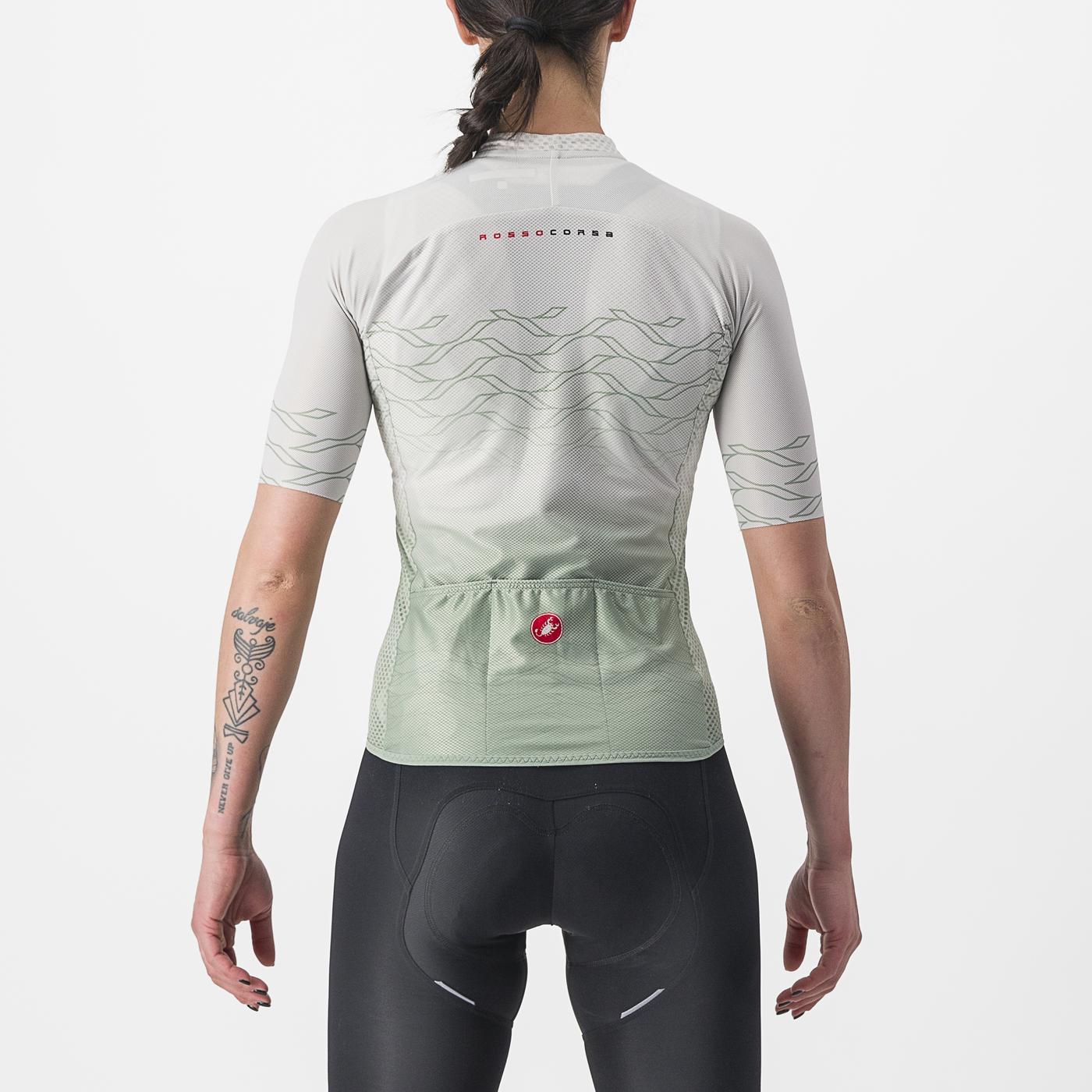 Maglia a manica corta Donna CASTELLI CLIMBER'S 2.0 W Grigio/Verde