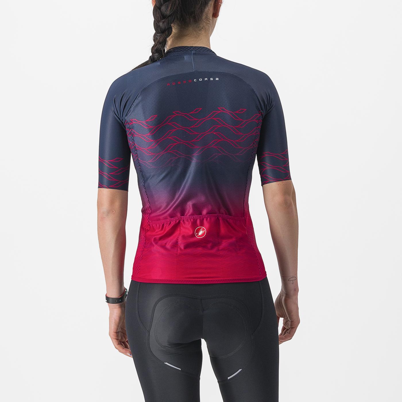 Maglia a manica corta Donna CASTELLI CLIMBER'S 2.0 W Navy/Pink