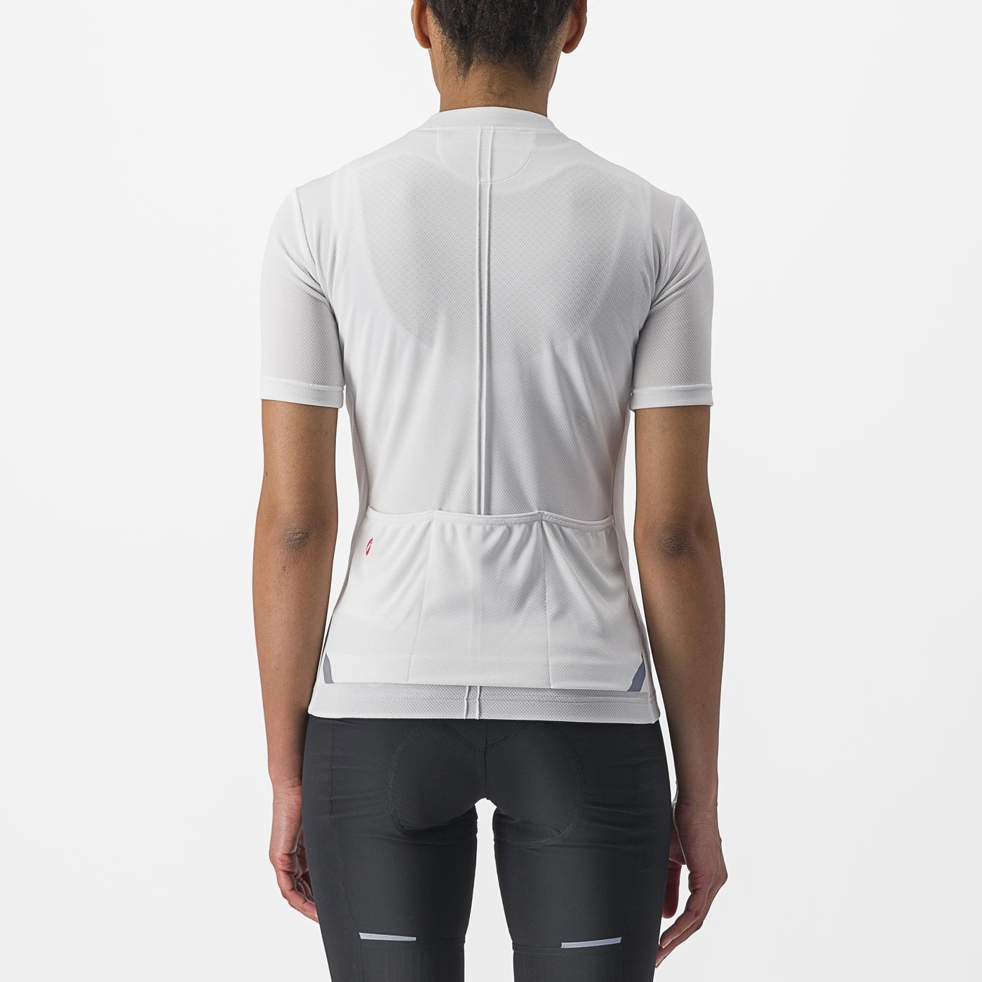 Maglia CASTELLI ANIMA 4 Donna a manica corta Bianco
