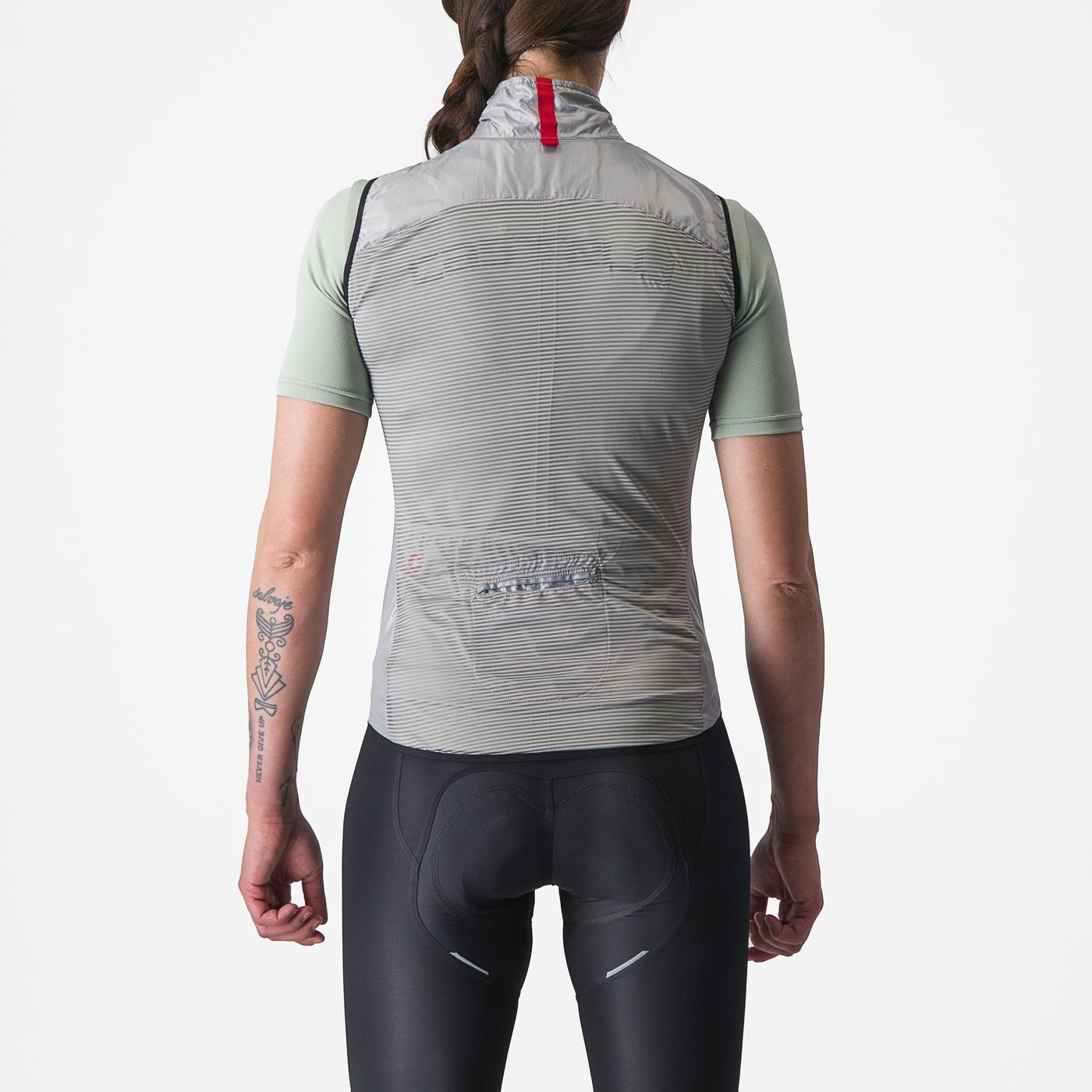 CASTELLI ARIA Donna Giacca grigia senza maniche