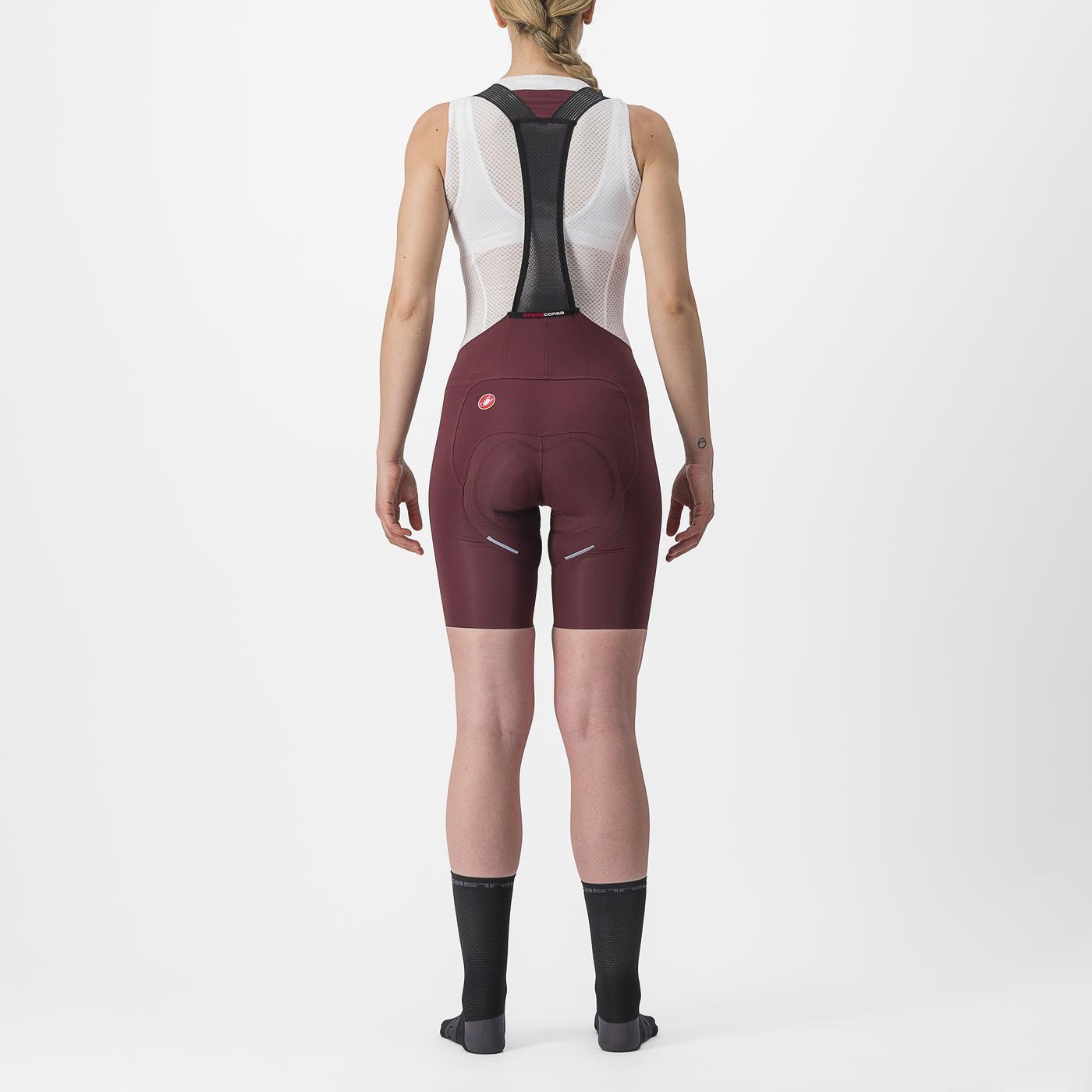 CASTELLI FREE AERO RC W Salopette Donna Bordeaux