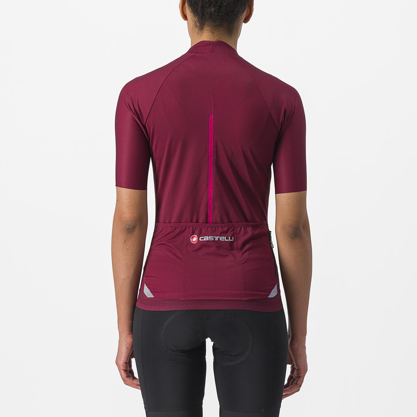 Maglia CASTELLI ENDURANCE W Donna a manica corta Bordeaux