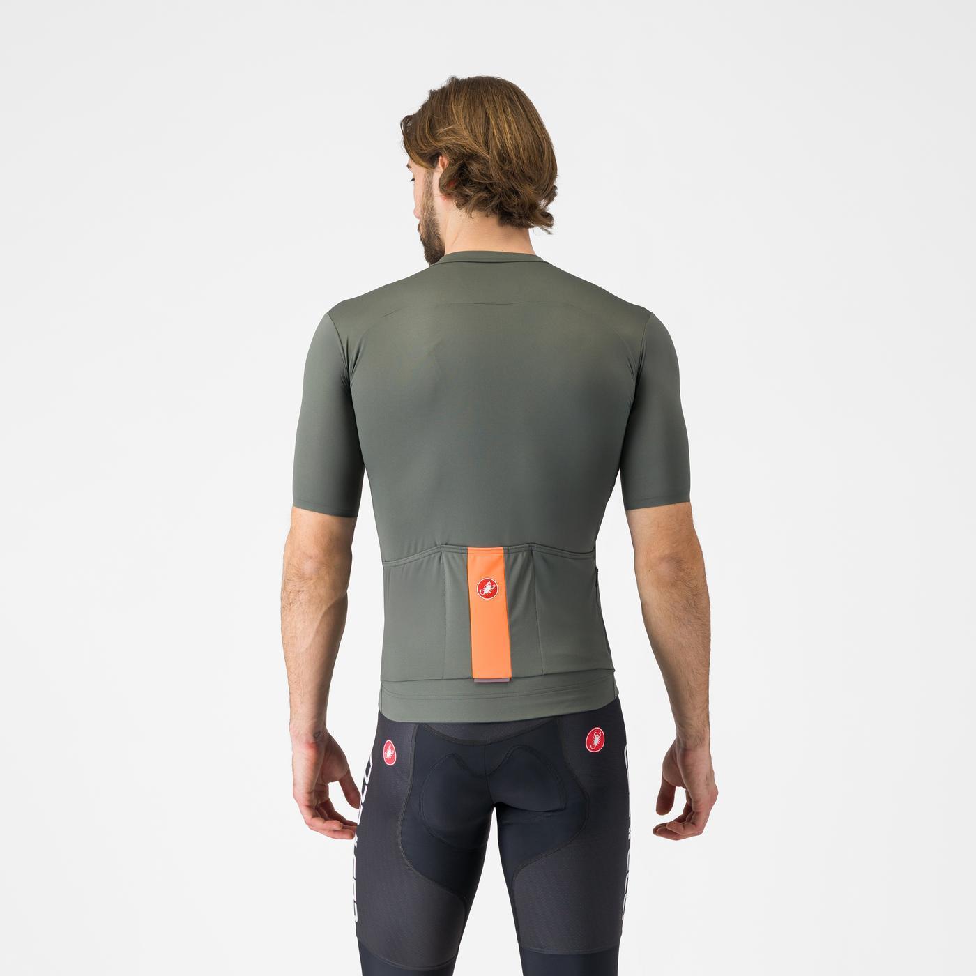 Maglia CASTELLI PROLOGO LITE a manica corta Grigio/Arancione