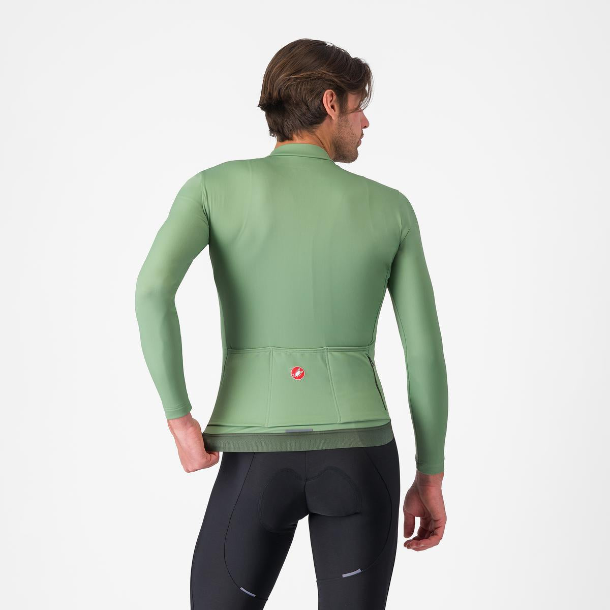 CASTELLI ESPRESSO THERMAL Maglia Peper a maniche lunghe verde