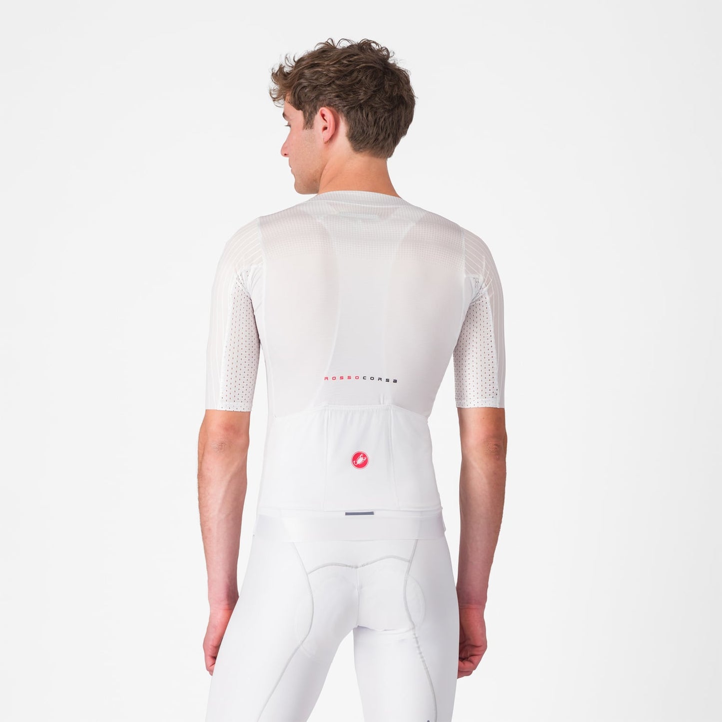 Maglia a manica corta CASTELLI AERO RACE 8S Bianco