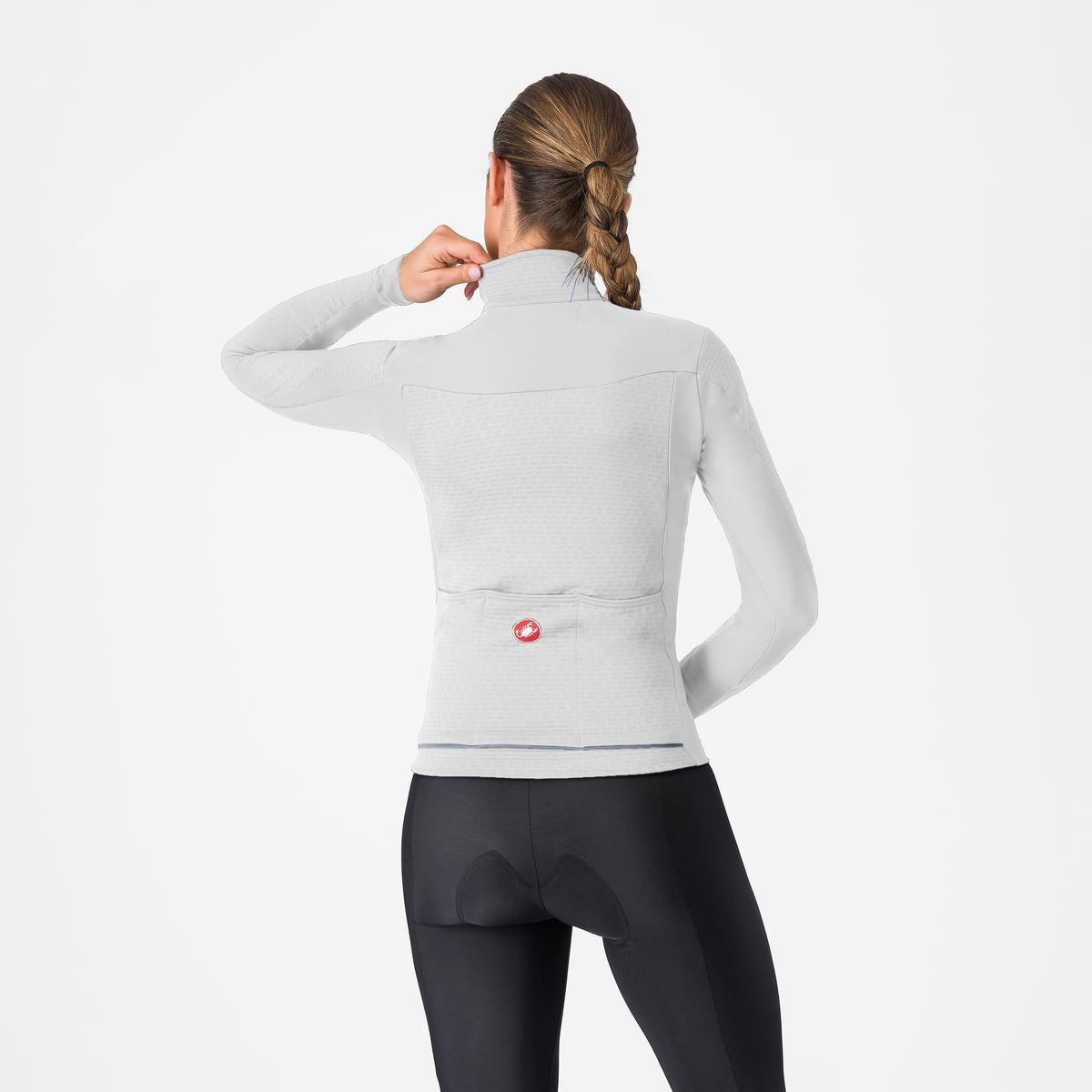 Maglia CASTELLI SFIDA 3 Donna a maniche lunghe Grigio