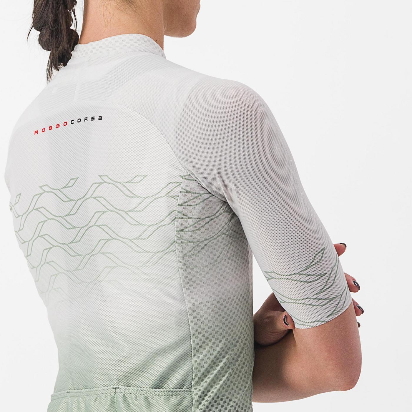 Maglia a manica corta Donna CASTELLI CLIMBER'S 2.0 W Grigio/Verde
