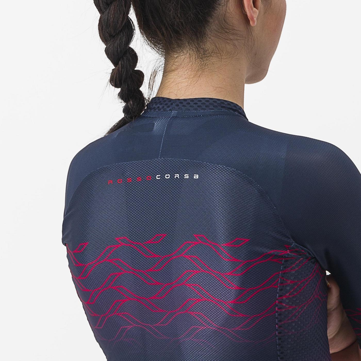Maglia a manica corta Donna CASTELLI CLIMBER'S 2.0 W Navy/Pink