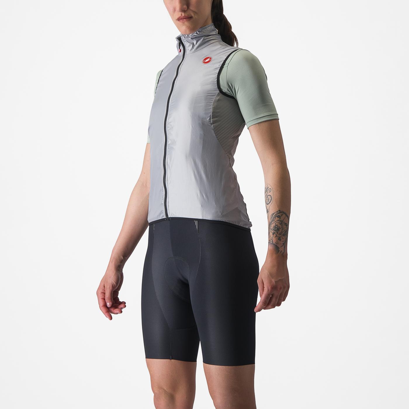 CASTELLI ARIA Donna Giacca grigia senza maniche