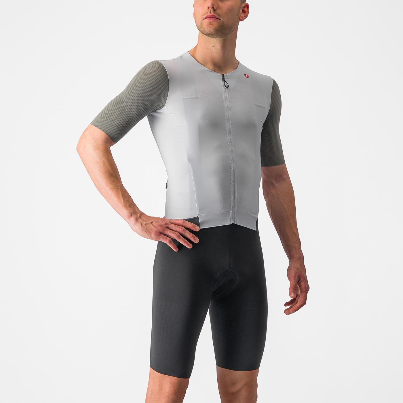 Maglia CASTELLI PREMIO manica corta Bianco/Grigio
