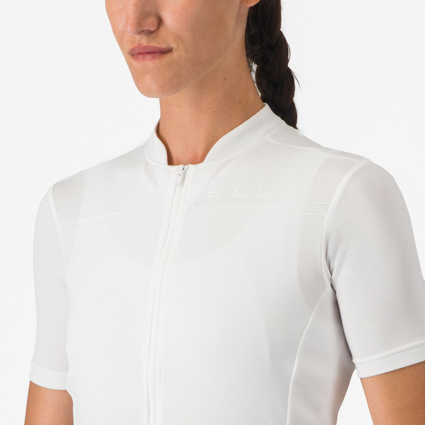 Maglia CASTELLI ANIMA 4 Donna a manica corta Bianco