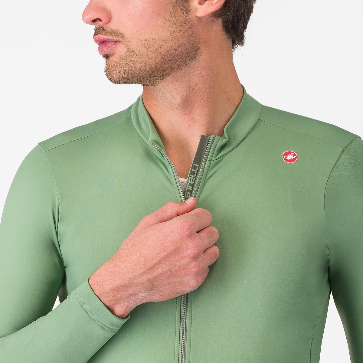 CASTELLI ESPRESSO THERMAL Maglia Peper a maniche lunghe verde