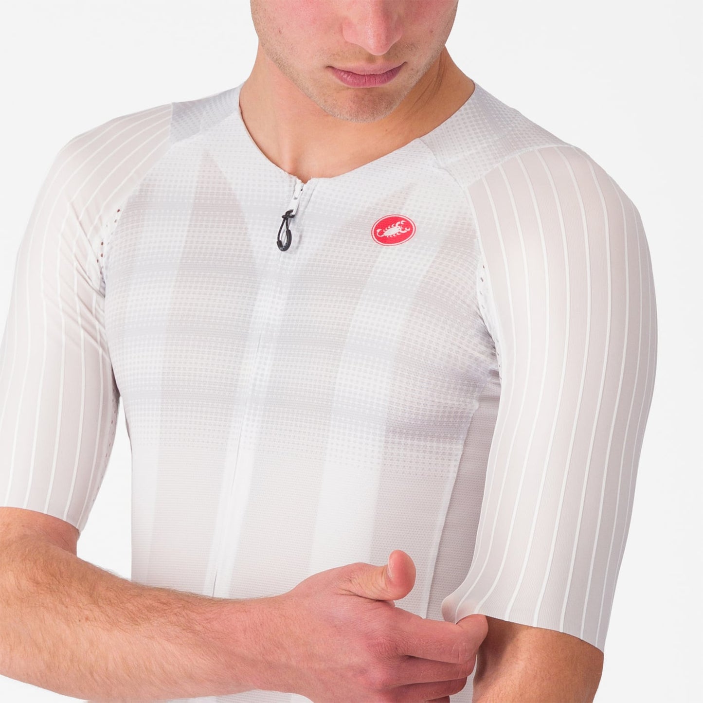 Maglia a manica corta CASTELLI AERO RACE 8S Bianco