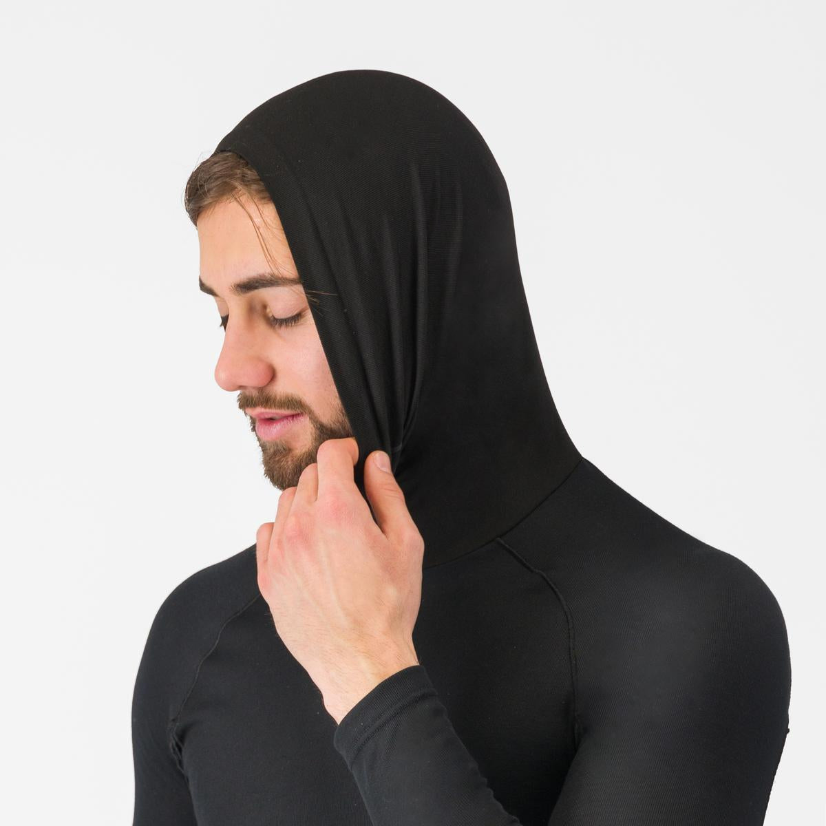 CASTELLI FLANDERS 2 Scaldacollo Alto Intimo Manica Lunga Nero