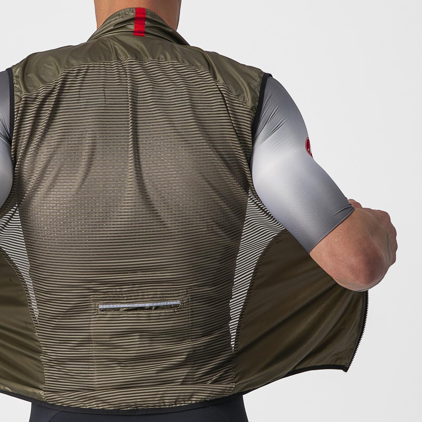 CASTELLI ARIA - Giacca senza maniche marrone