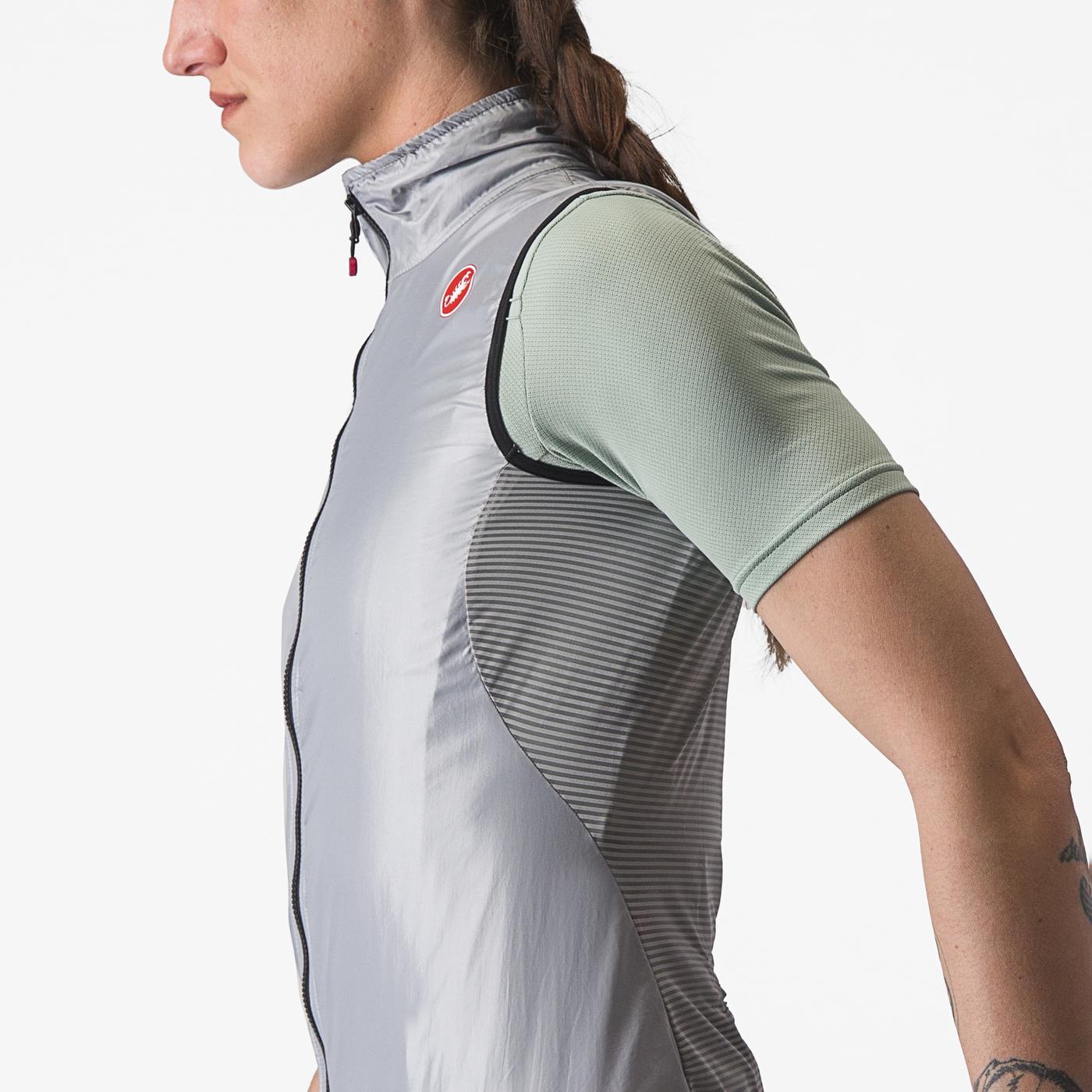 CASTELLI ARIA Donna Giacca grigia senza maniche