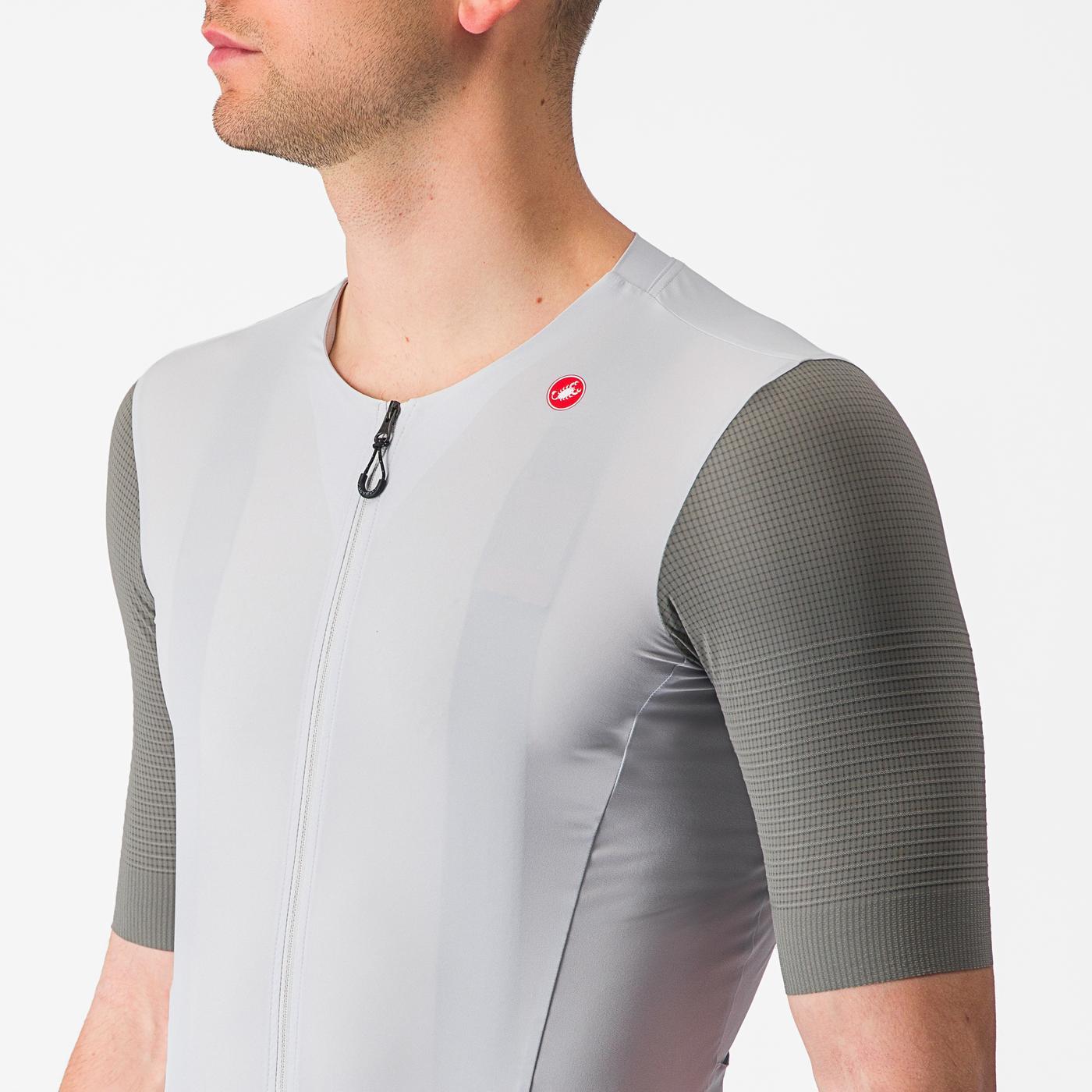Maglia CASTELLI PREMIO manica corta Bianco/Grigio