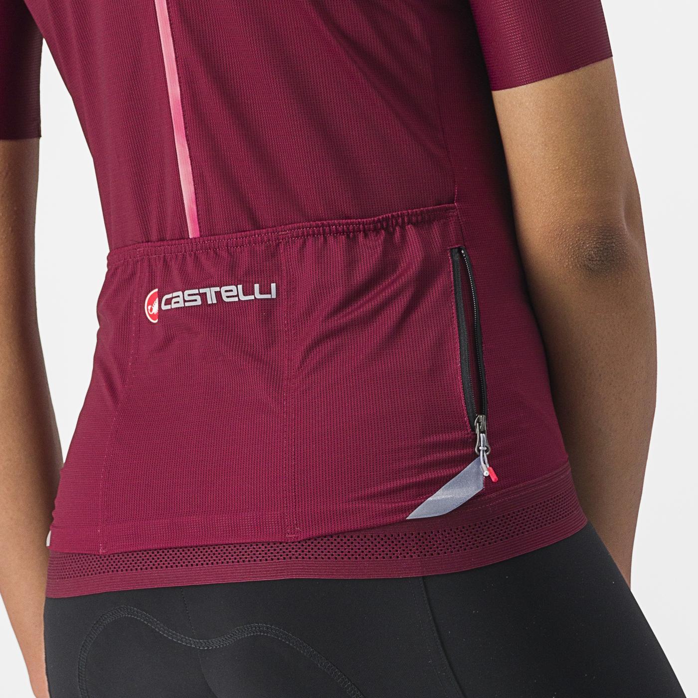Maglia CASTELLI ENDURANCE W Donna a manica corta Bordeaux