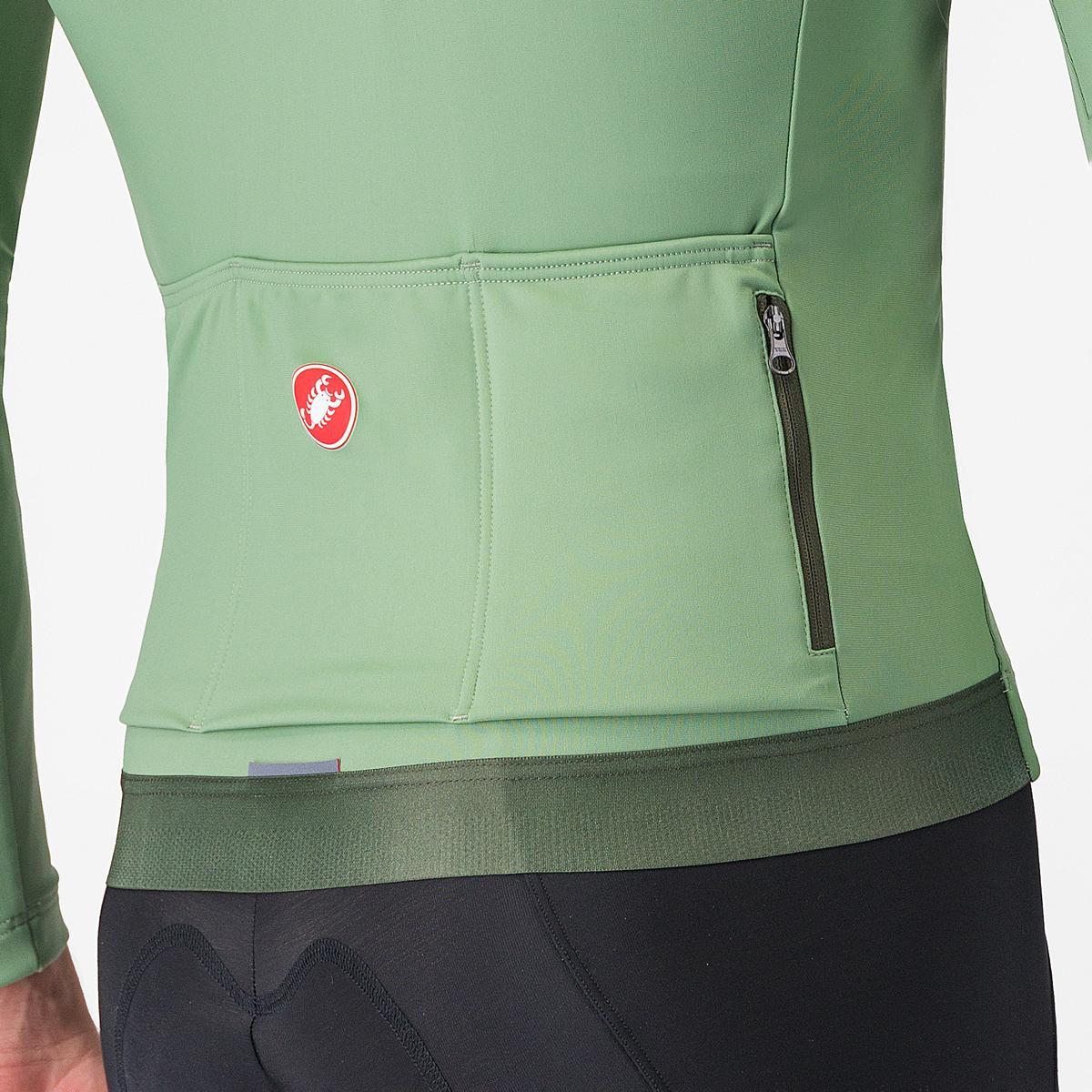 CASTELLI ESPRESSO THERMAL Maglia Peper a maniche lunghe verde