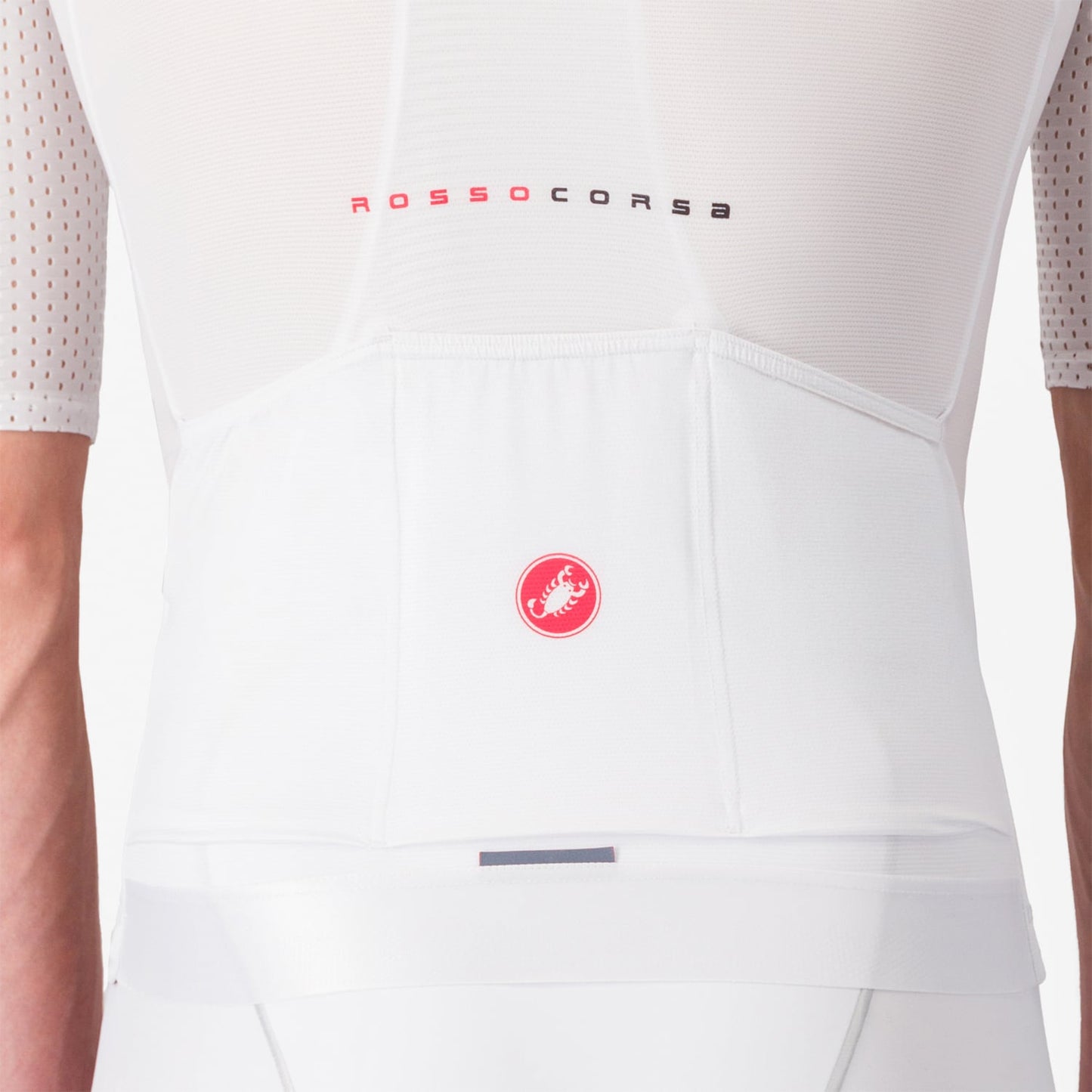 Maglia a manica corta CASTELLI AERO RACE 8S Bianco