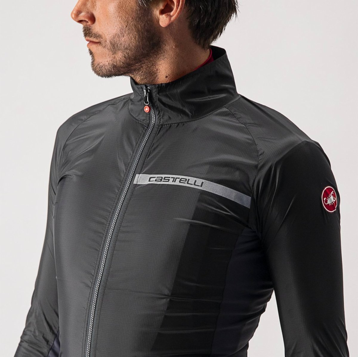 Giacca CASTELLI SQUADRA STRETCH Nero/Grigio