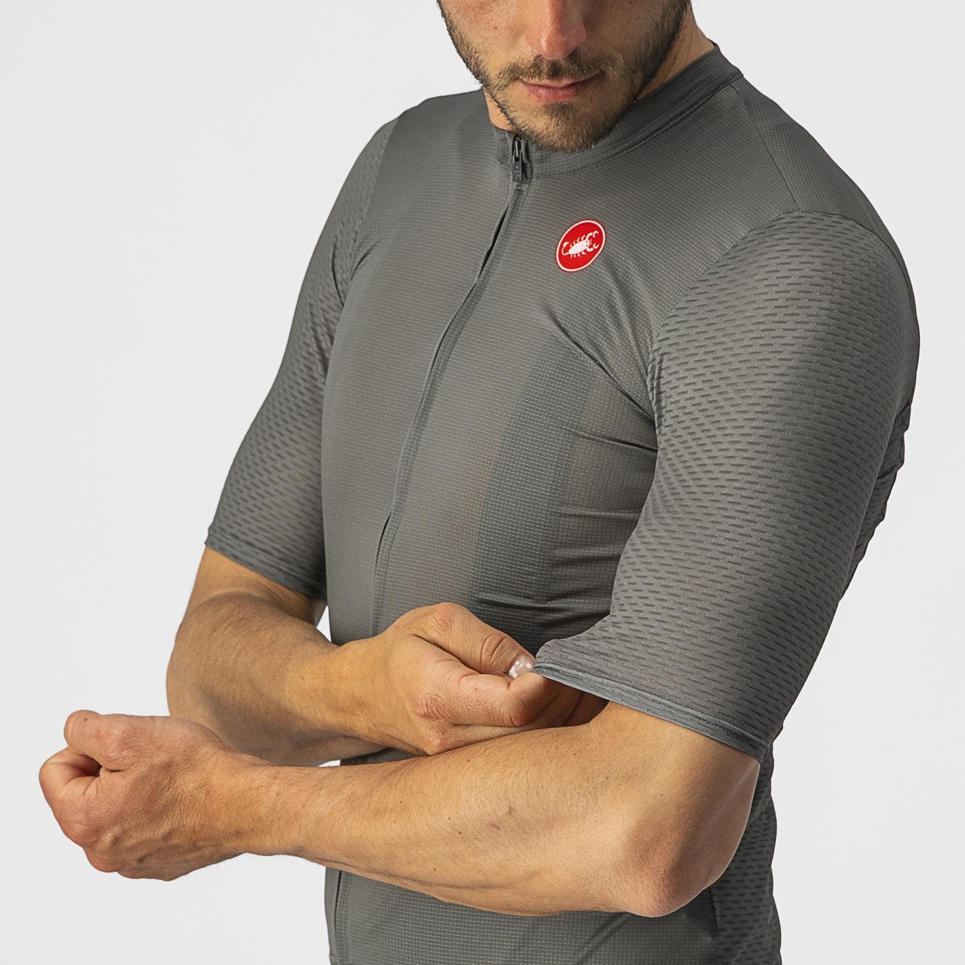 Maglia a maniche corte CASTELLI BREATHE ATTACK Grigio Verde