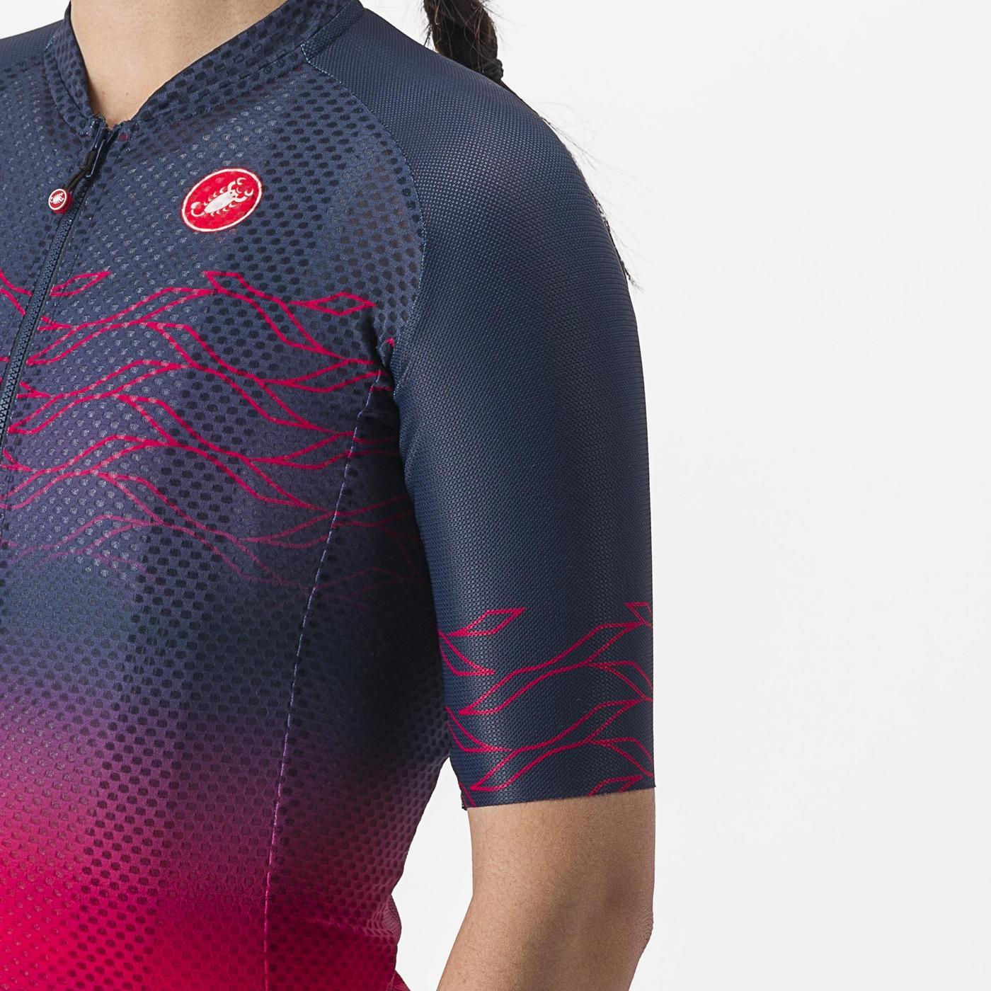 Maglia a manica corta Donna CASTELLI CLIMBER'S 2.0 W Navy/Pink
