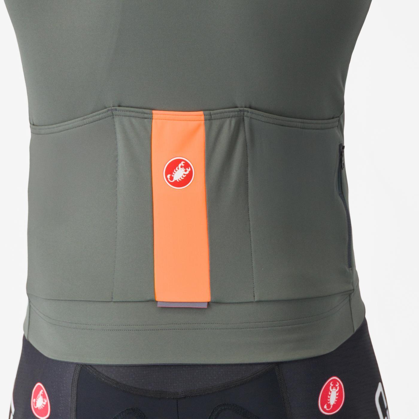 Maglia CASTELLI PROLOGO LITE a manica corta Grigio/Arancione