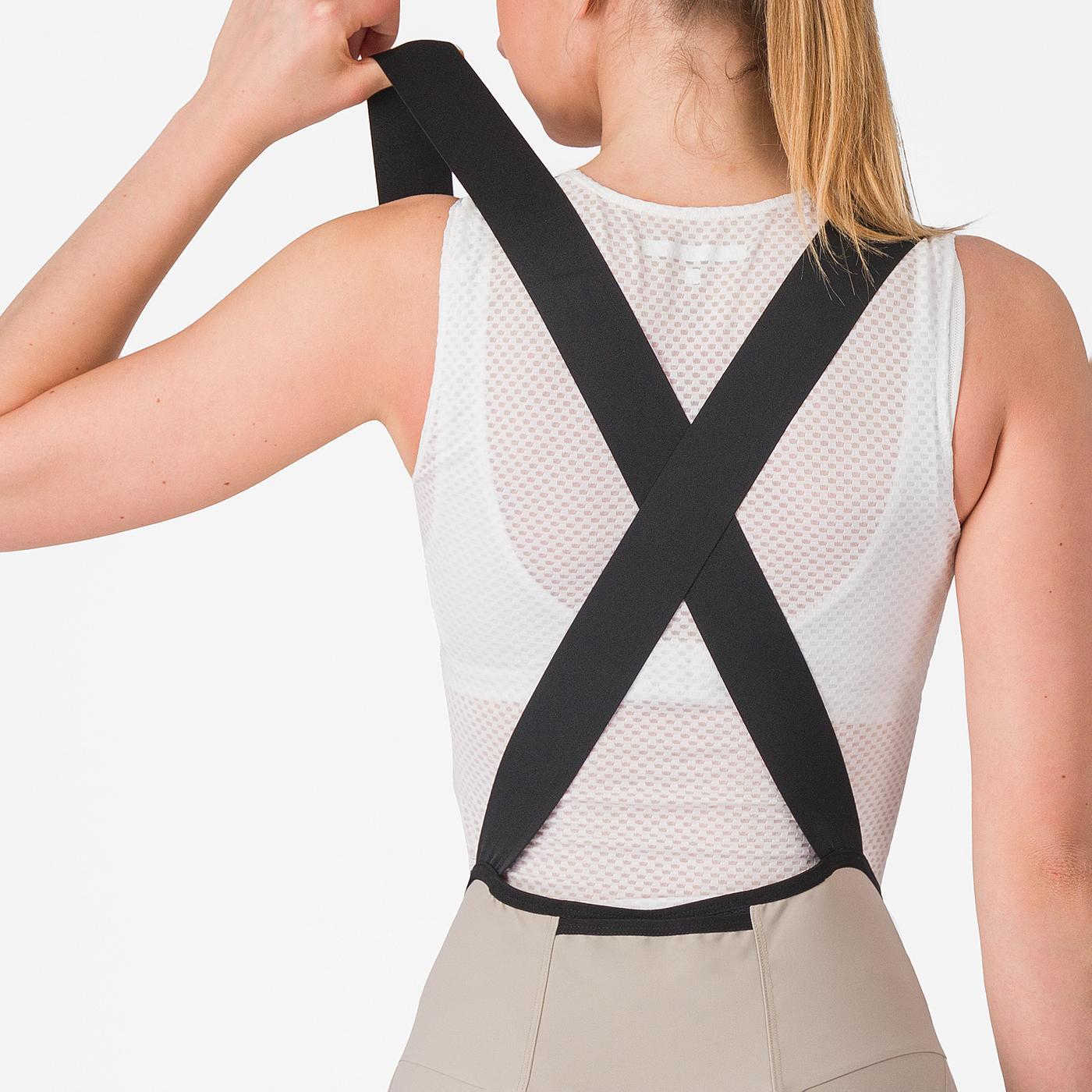 CASTELLI ESPRESSO W DT Donna Beige Bib Tight