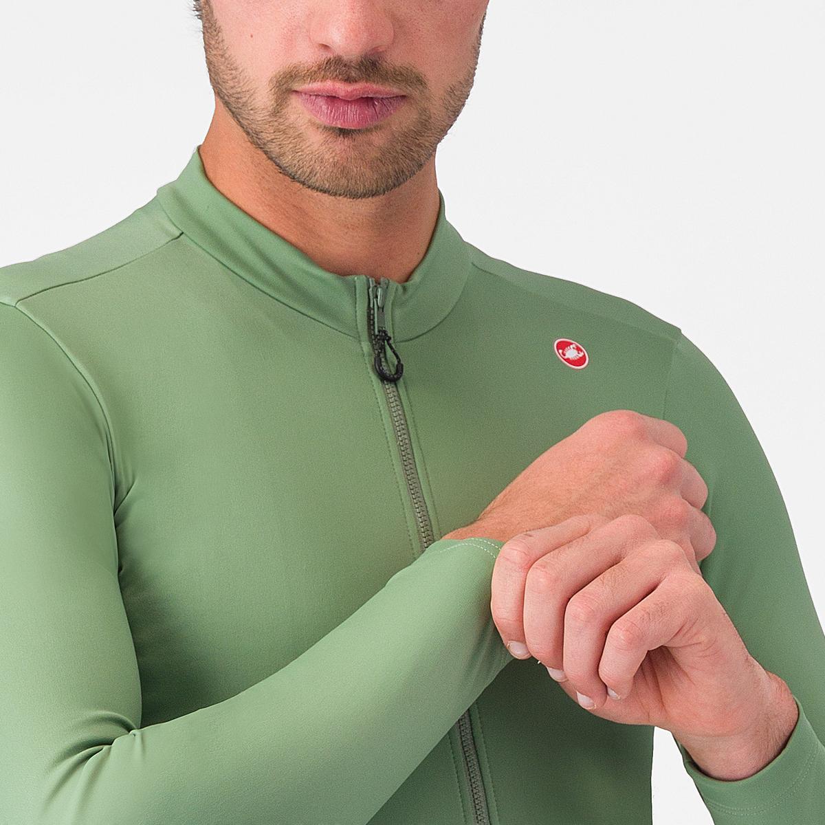 CASTELLI ESPRESSO THERMAL Maglia Peper a maniche lunghe verde