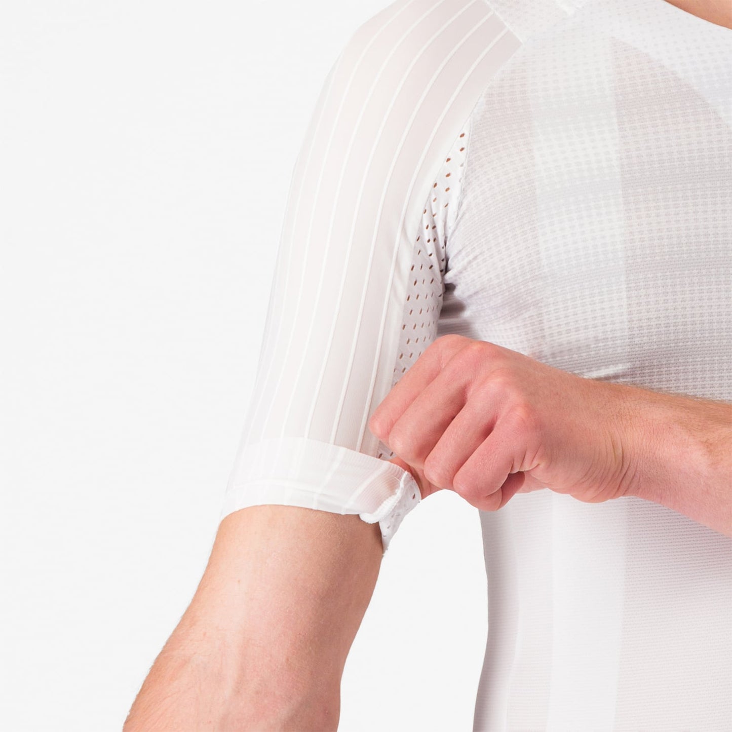 Maglia a manica corta CASTELLI AERO RACE 8S Bianco