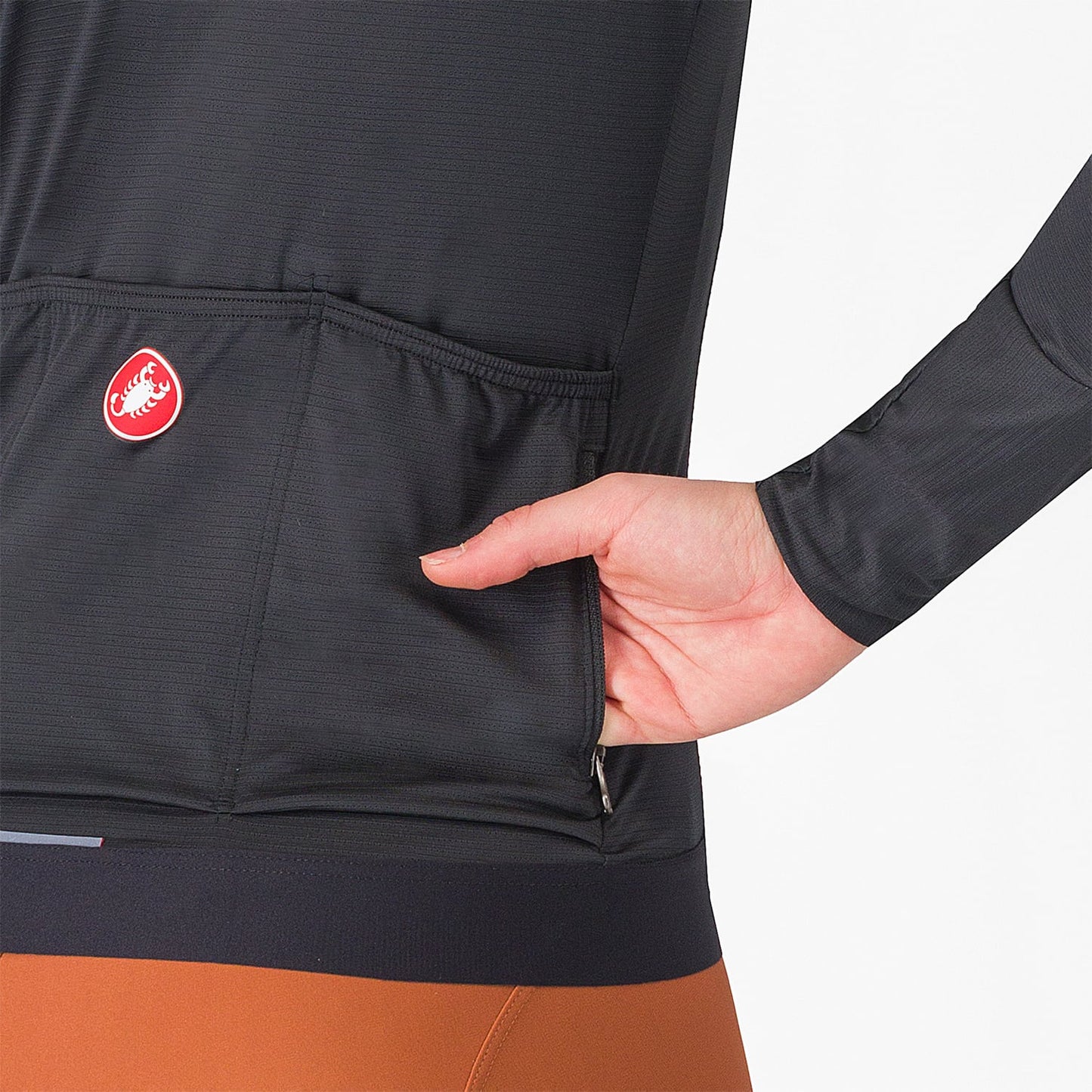 Maglia a maniche lunghe CASTELLI ESPRESSO Donna Nero