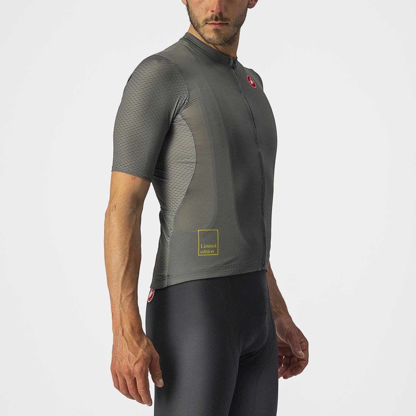 Maglia a maniche corte CASTELLI BREATHE ATTACK Grigio Verde