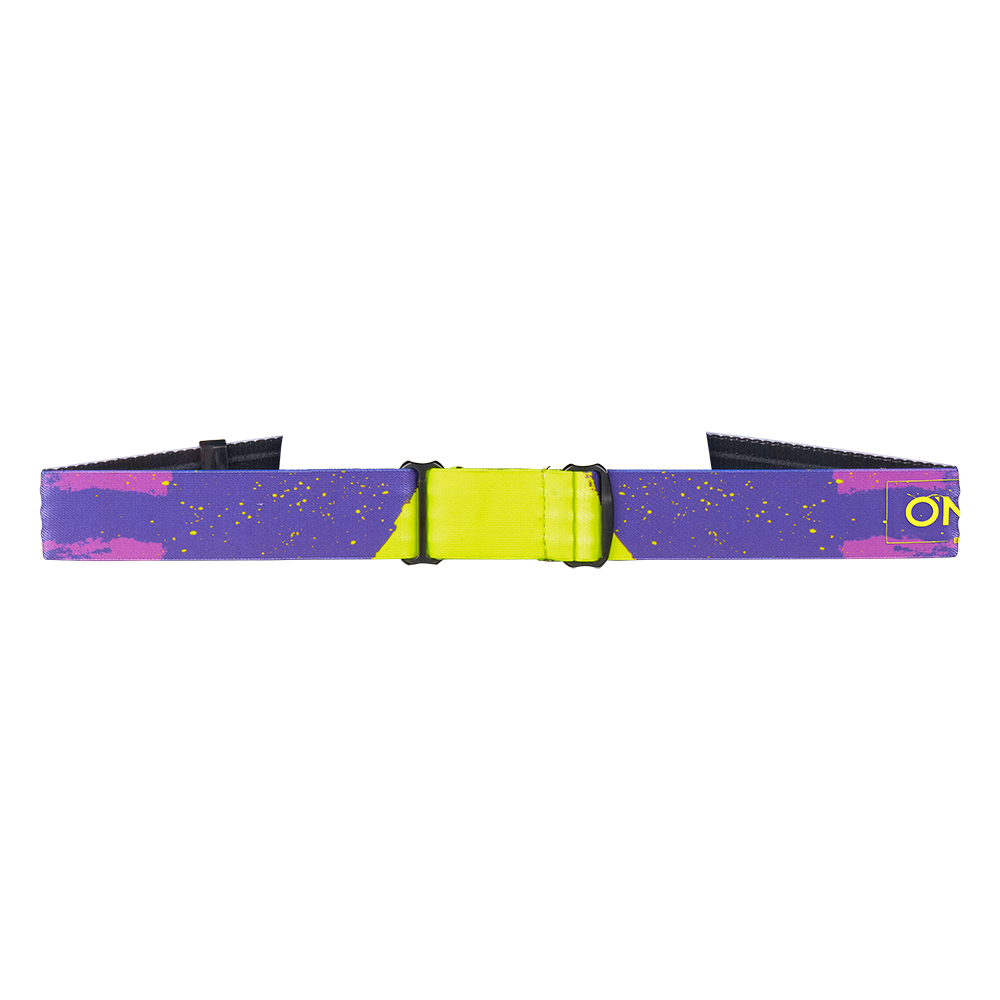 Maschera O'NEAL B-22 PAINT Viola/Giallo Fluo