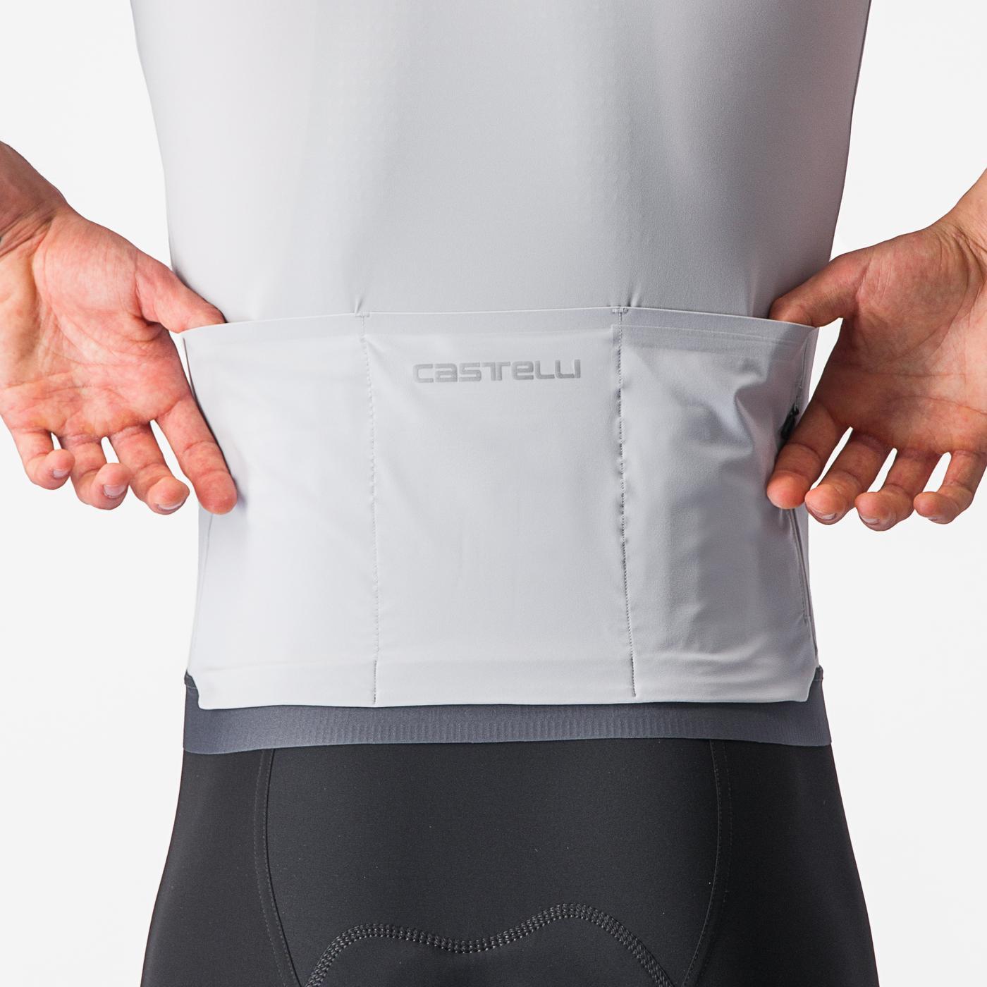 Maglia CASTELLI PREMIO manica corta Bianco/Grigio
