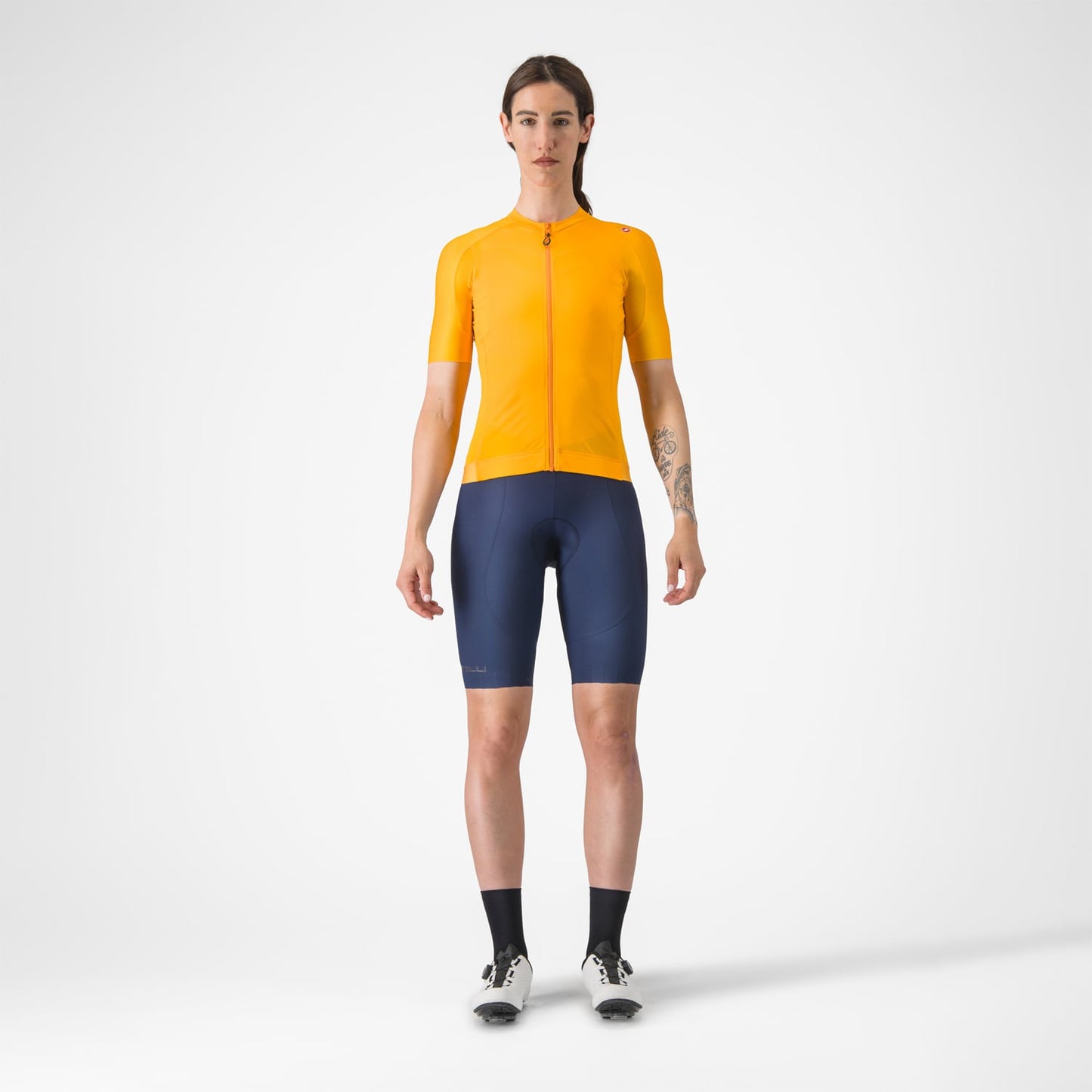 Maglia a maniche corte CASTELLI ESPRESSO Donna Arancione
