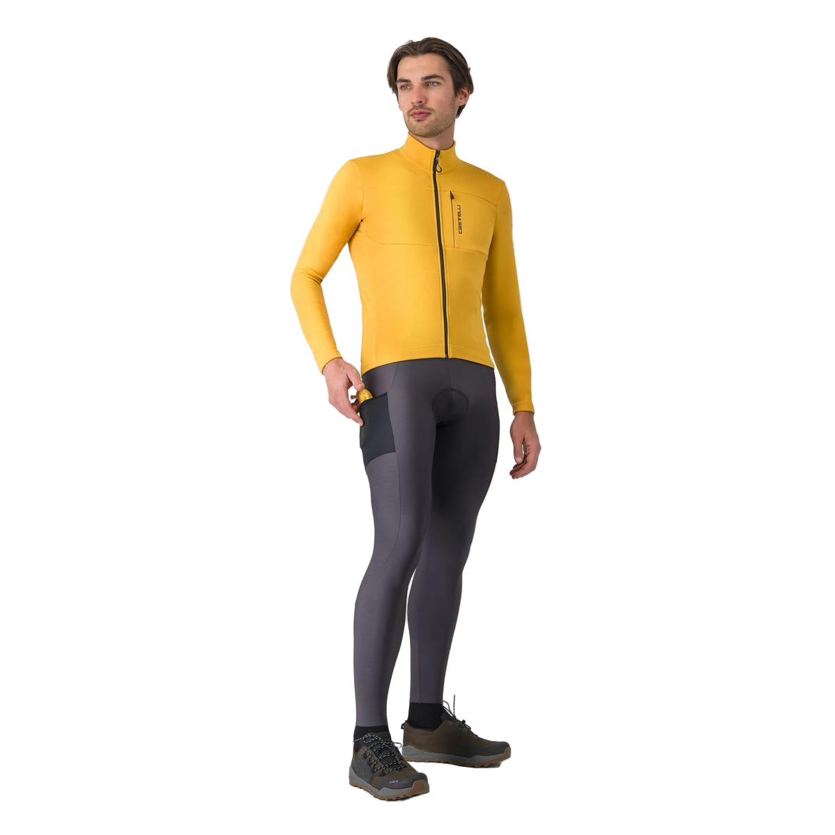 Maglia CASTELLI UNLIMITED Trail 2 a manica lunga Giallo/Grigio