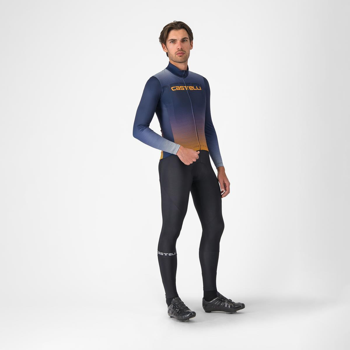 Maglia CASTELLLI APICE THERMAL manica lunga Arancione/Blu