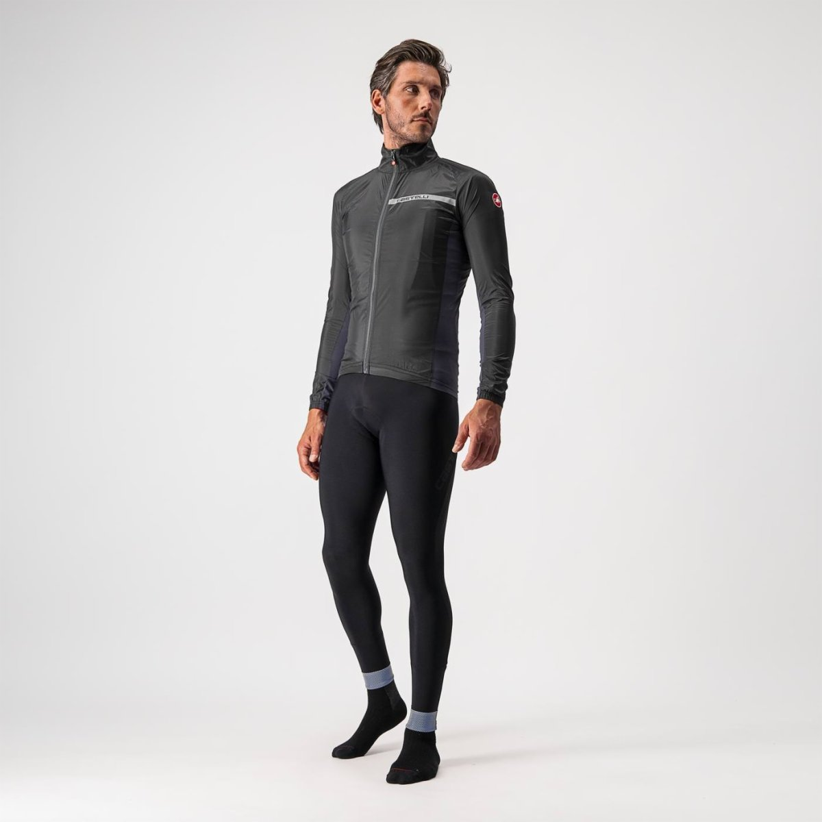Giacca CASTELLI SQUADRA STRETCH Nero/Grigio