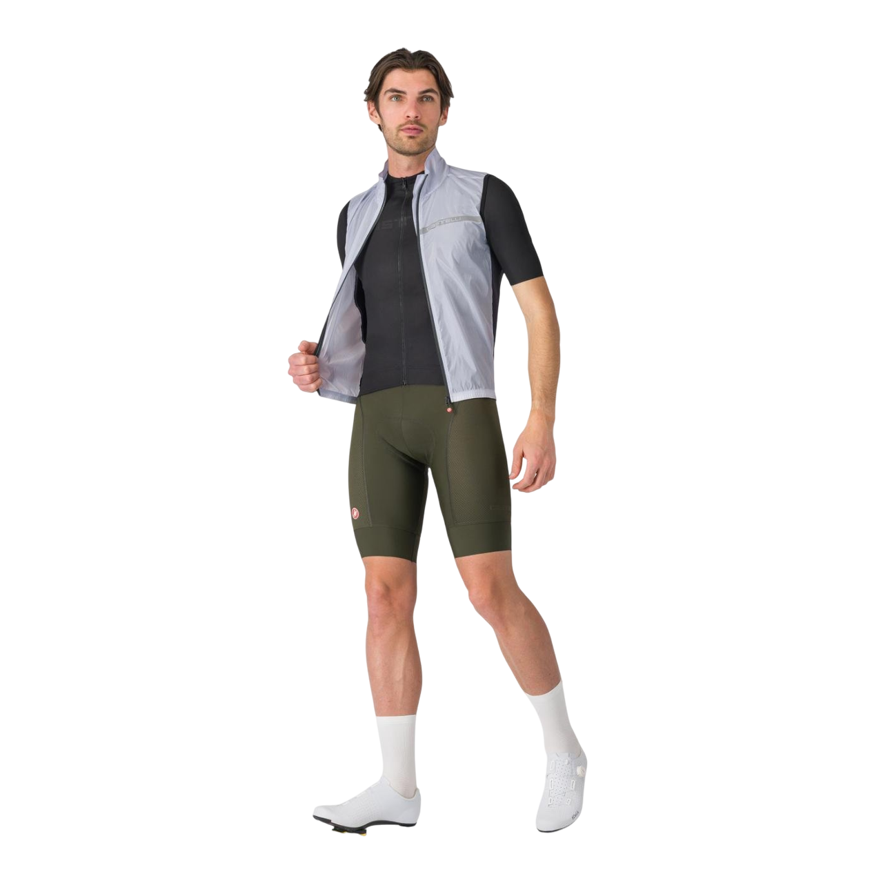 CASTELLI SQUADRA STRETCH Giacca senza maniche Grigio
